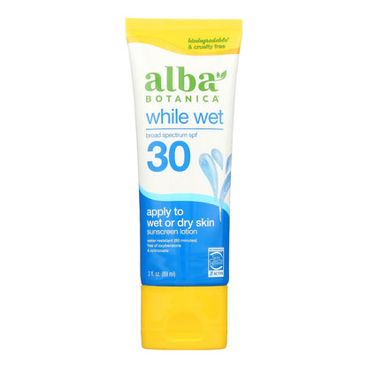 Alba Botanica - 全湿防晒乳液 Spf30 - 1 件 - 3 液量盎司