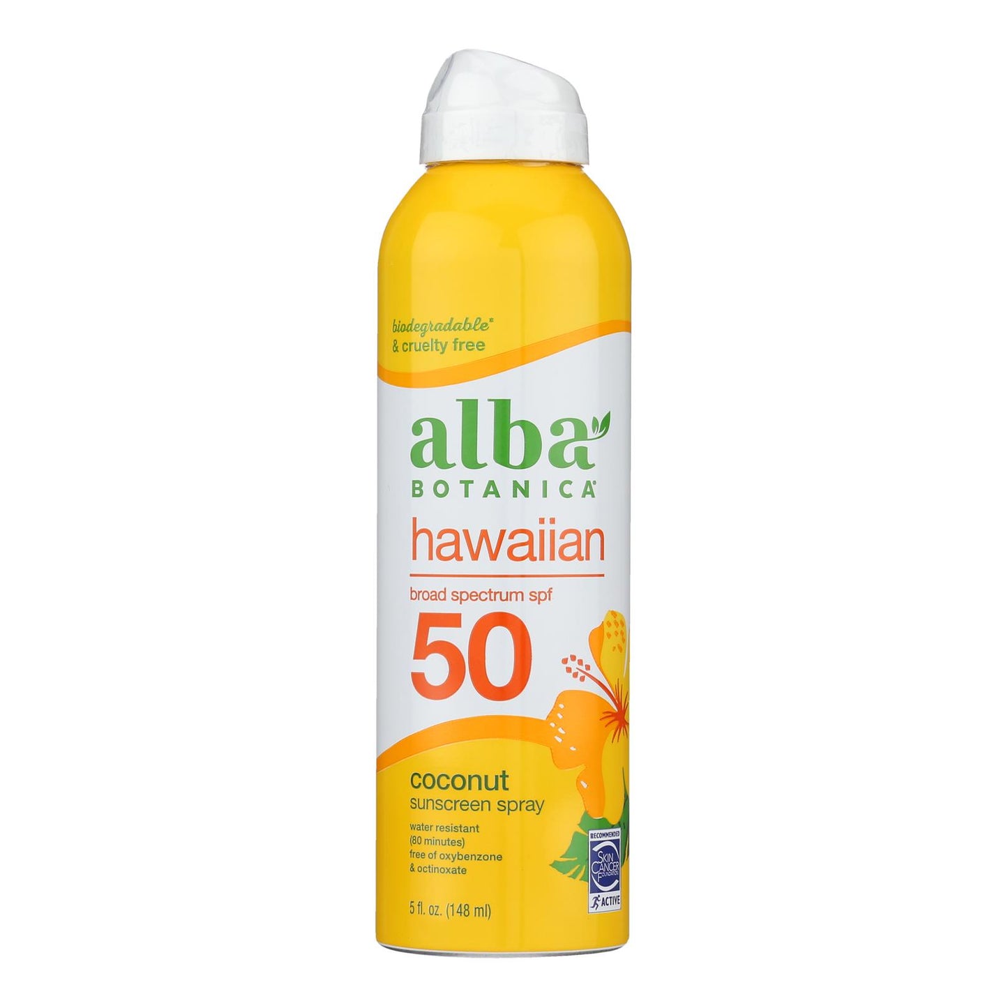 Alba Botanica - 椰子防晒喷雾 Spf 50 - 1 支 - 5 液量盎司