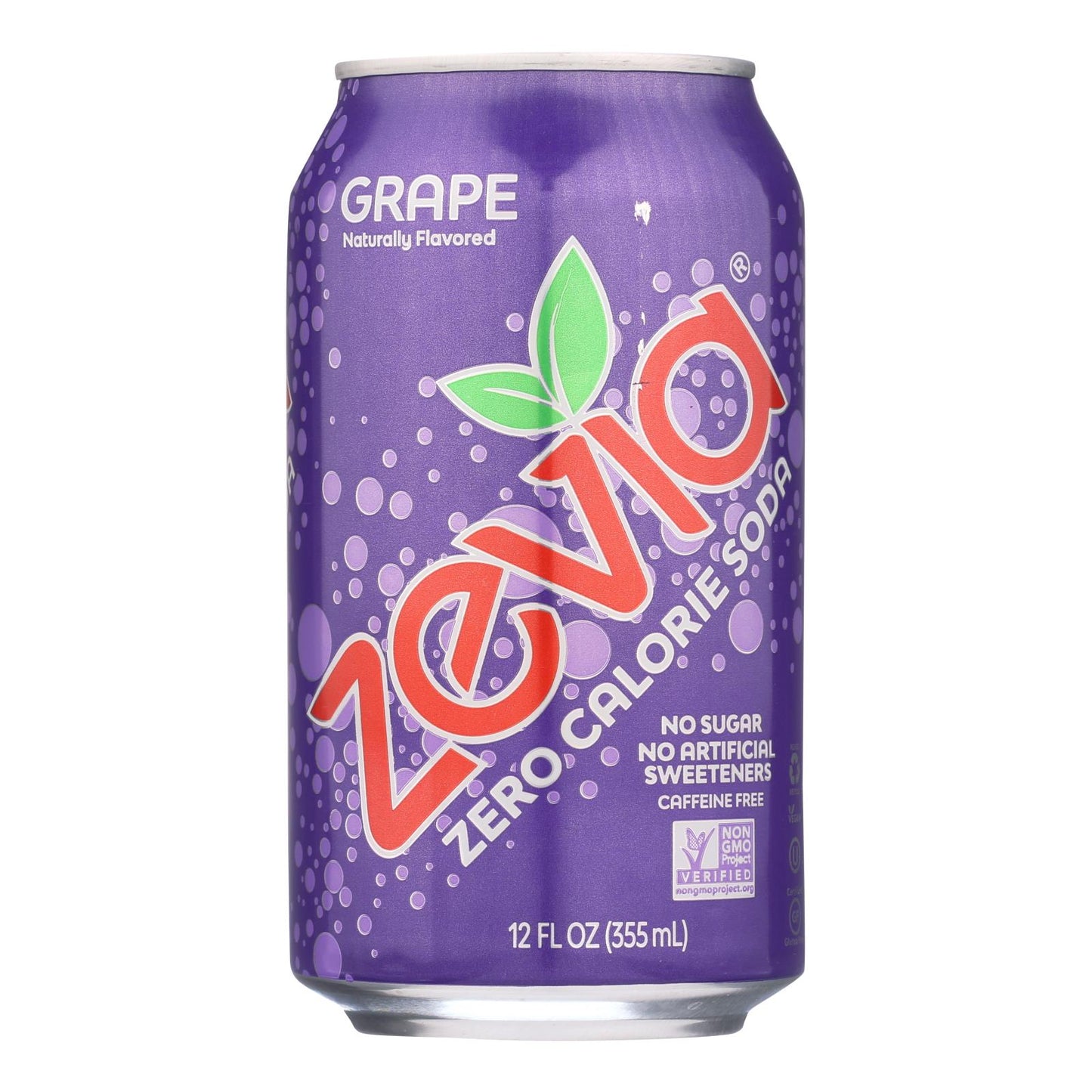 Zevia - Soda Grape Zero Calorie Can - Caja de 4-6/12 onzas líquidas