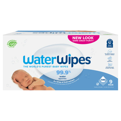 Waterwipes - 婴儿湿巾水基无香型 - 1-540 片装