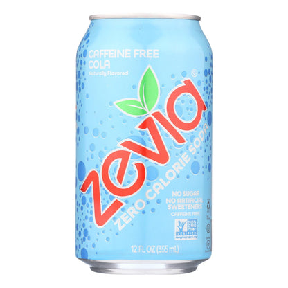 Zevia - 苏打可乐咖啡免费零卡路里 - 4-6/12 液体盎司一箱