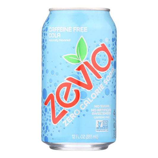 Zevia - 苏打可乐咖啡免费零卡路里 - 4-6/12 液体盎司一箱