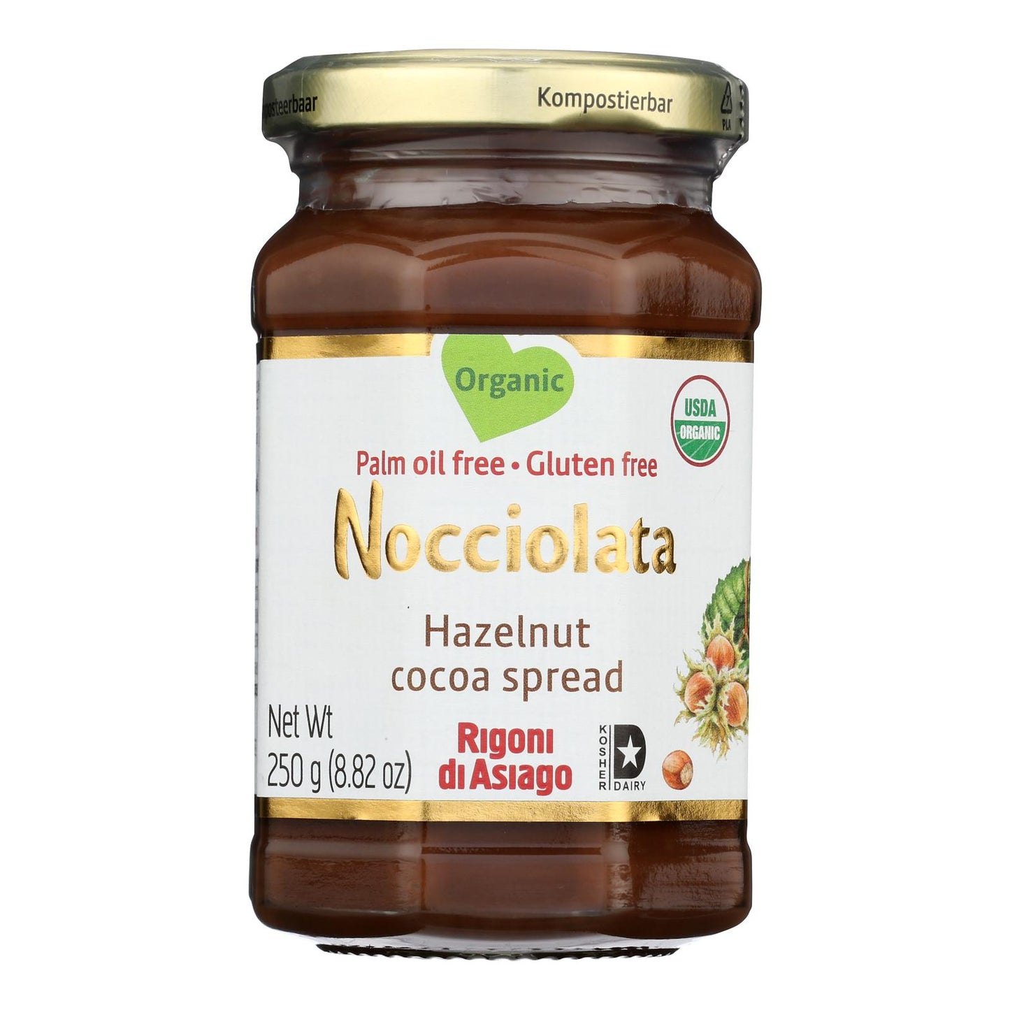 Nocciolata - 有机榛子可可酱 - 6 盒装 - 8.82 盎司