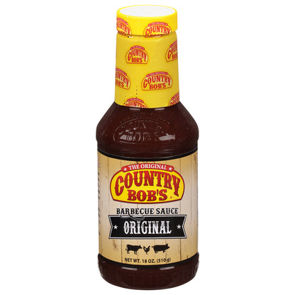 Salsa de barbacoa original de Country Bob's, caja de 6, 18 onzas