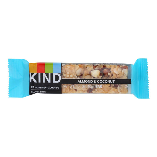 Kind - Barritas de almendras y coco - Caja de 12 - 1,4 onzas