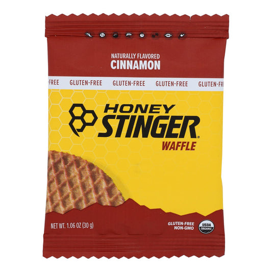 Gofres de miel Stinger con canela y sin gluten, orgánicos, caja de 12 unidades de 1,06 oz