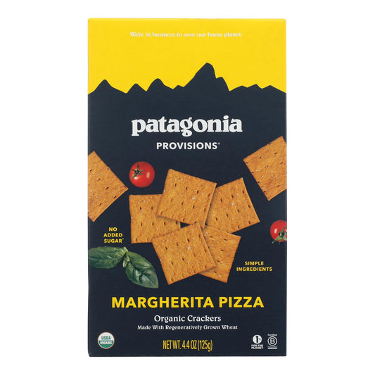 Patagonia Provisions - Galletas orgánicas para pizza Margherita - Caja de 6 - 4.4 onzas