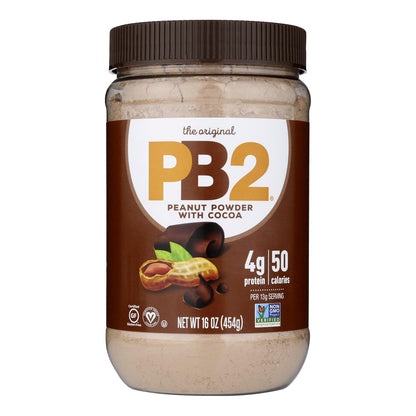 Pb2 - Mantequilla de maní en polvo/cacao - Caja de 6 a 16 onzas