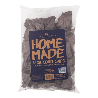 Sabor Mexicano - Chips Corn Blue Homemade - Case Of 11-10 Ounces