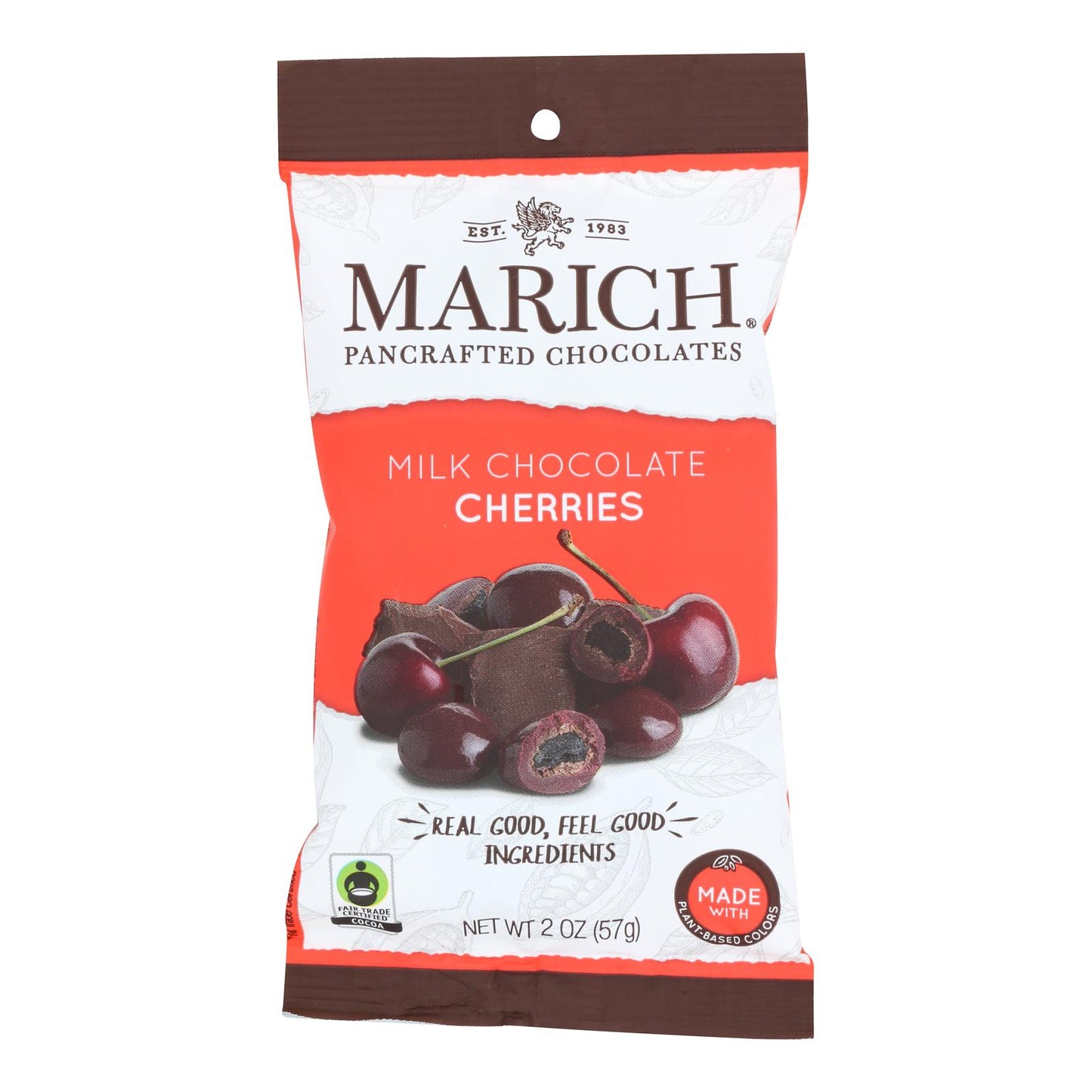 Marich - Cerezas con chocolate con leche - Caja de 12 - 2 onzas