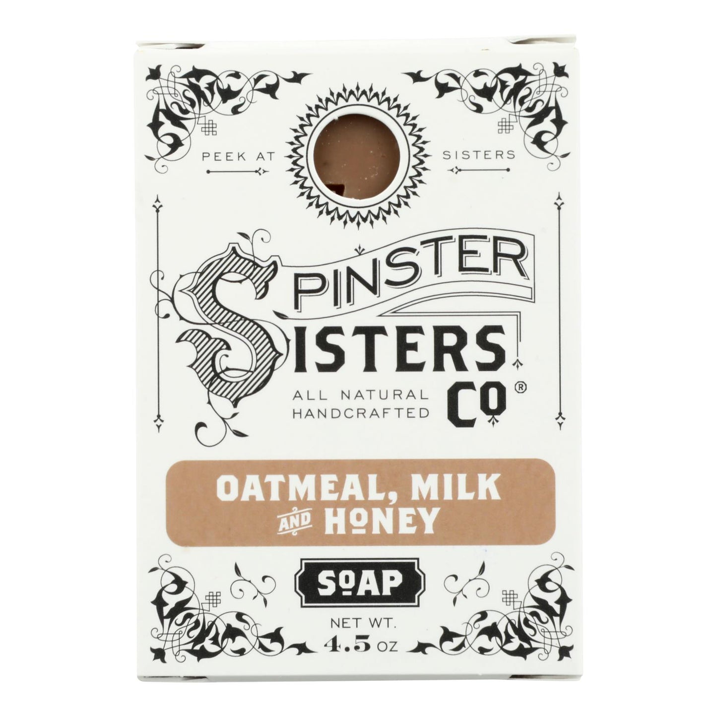 Spinster Sisters Company - Jabón en barra con avena, leche y miel - 1 unidad - 4,5 onzas