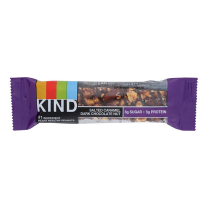 Kind - Barra de chocolate negro con nueces y caramelo salado - Caja de 12 - 1.4 onzas