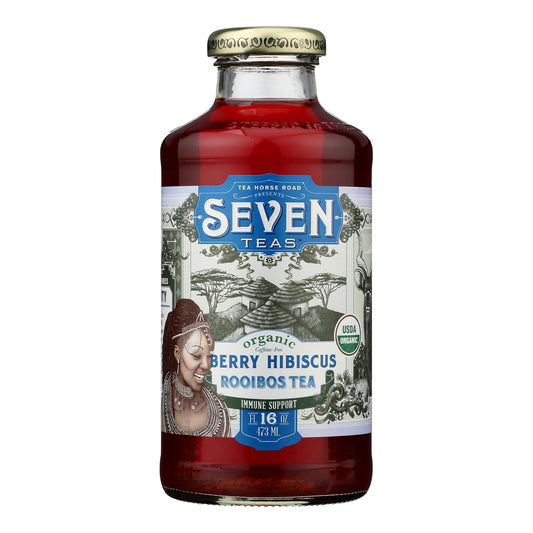Seven Teas - Tea Organic Goji Hibiscus - Case Of 12-16 Fluid Ounces