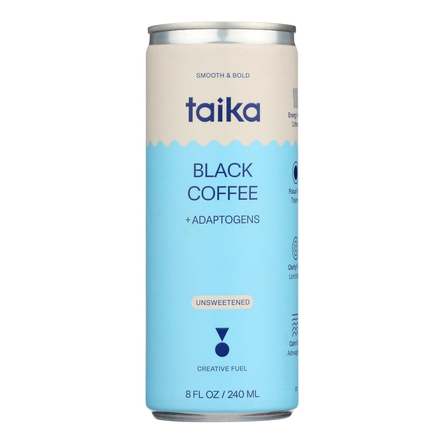 Taika - Café negro con adaptógenos - Caja de 12-8 onzas líquidas