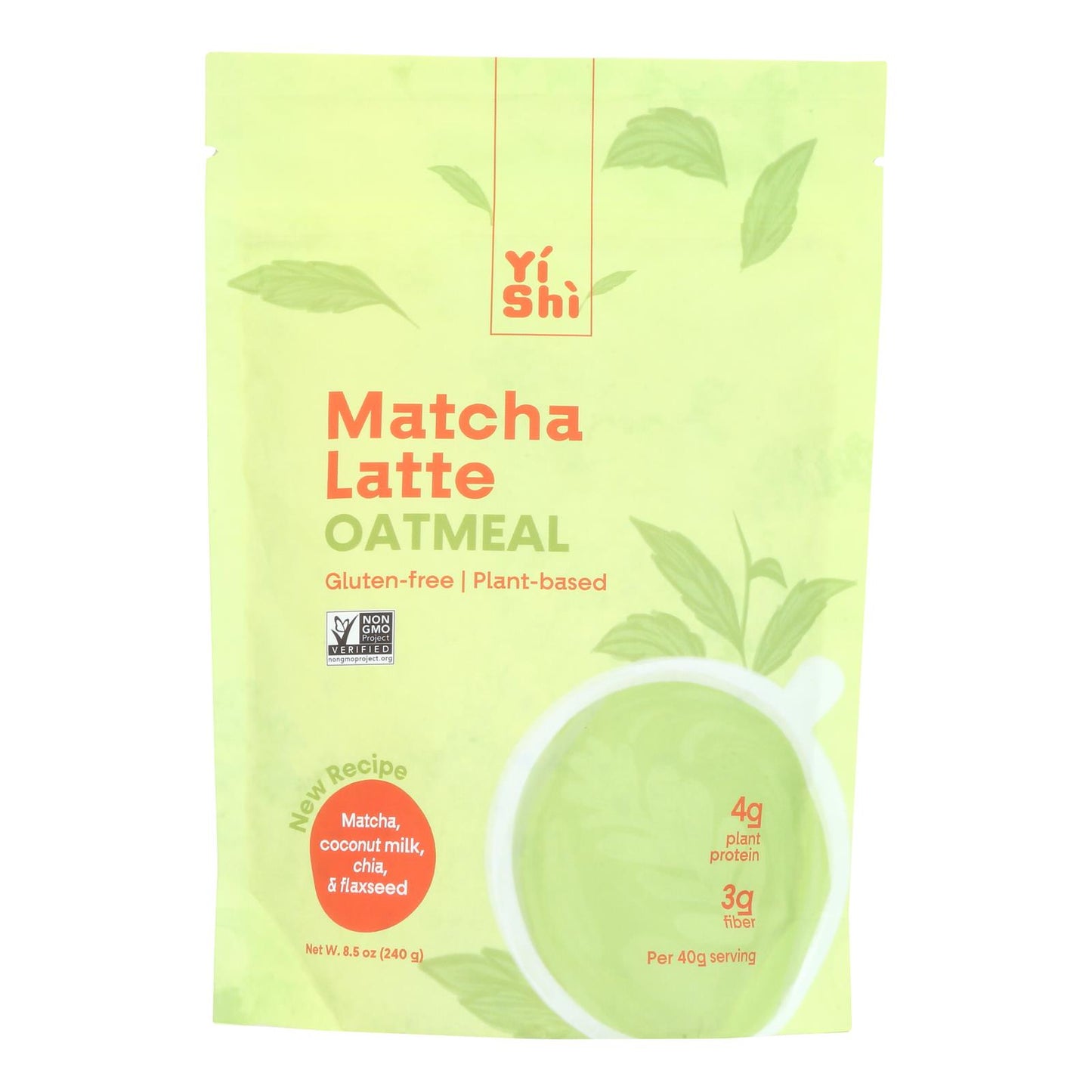 Yishi - Latte de avena y matcha - Caja de 5 a 8,5 onzas