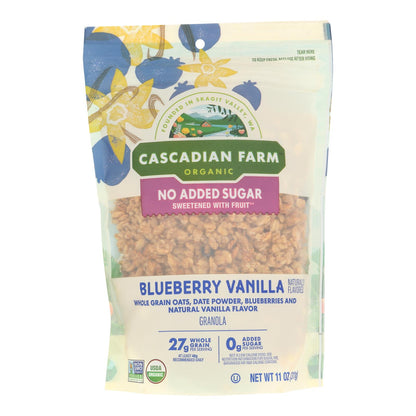 Cascadian Farm - Granola orgánica de arándanos y vainilla - Caja de 4 - 11 onzas