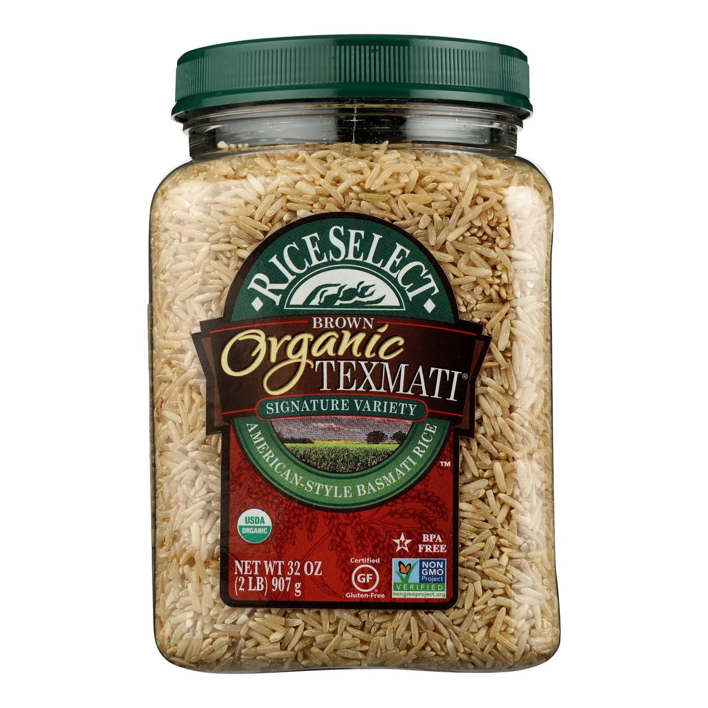 Rice Select Texmati Rice - Organic Brown - Case Of 4 - 32 Oz.