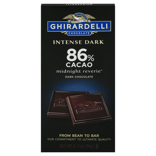 Ghirardelli - 浓黑巧克力棒 - 12 盒装 - 3.17 盎司