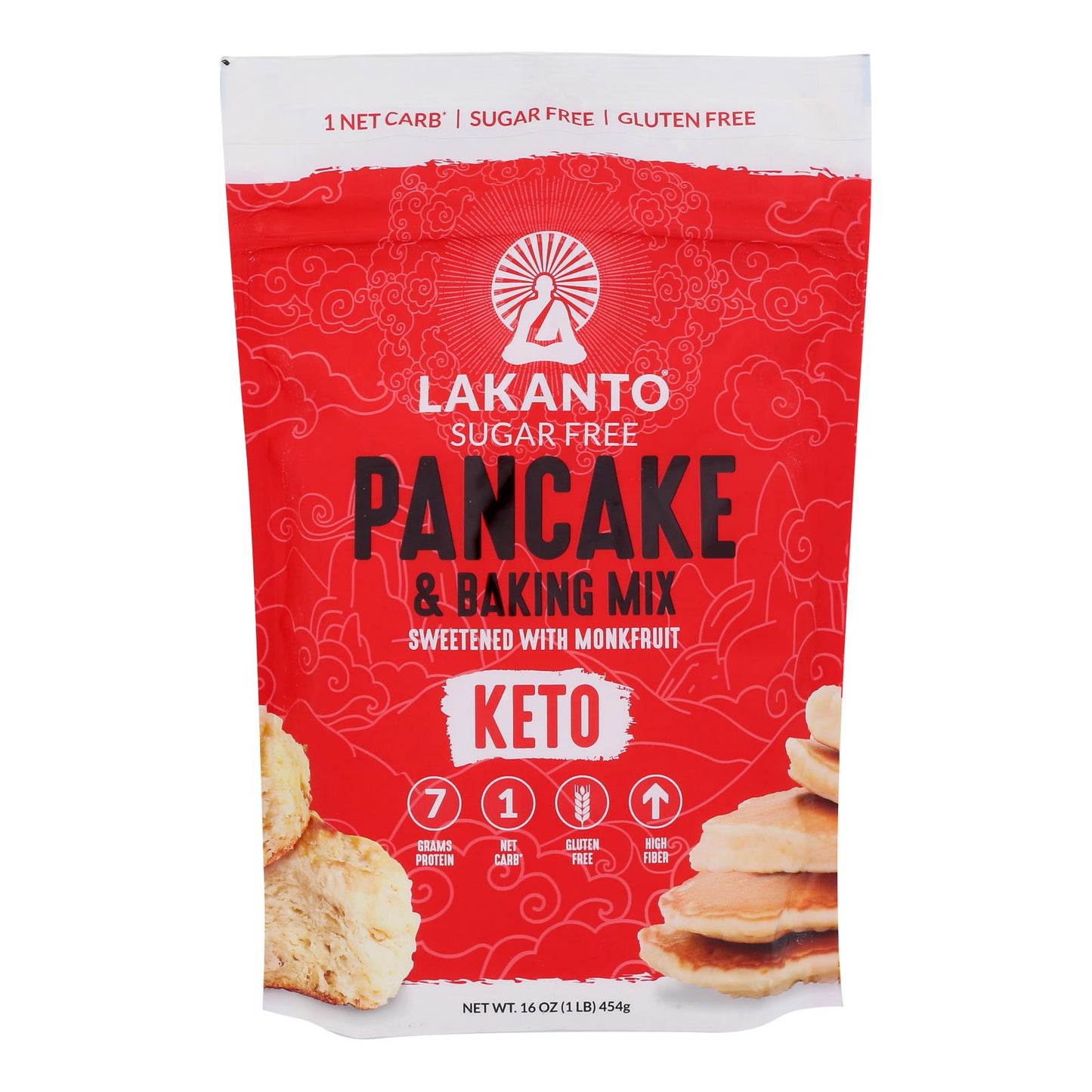 Lakanto - Mix Pancke Bking Sin Azúcar Keto - Caja De 8 - 1 Lb