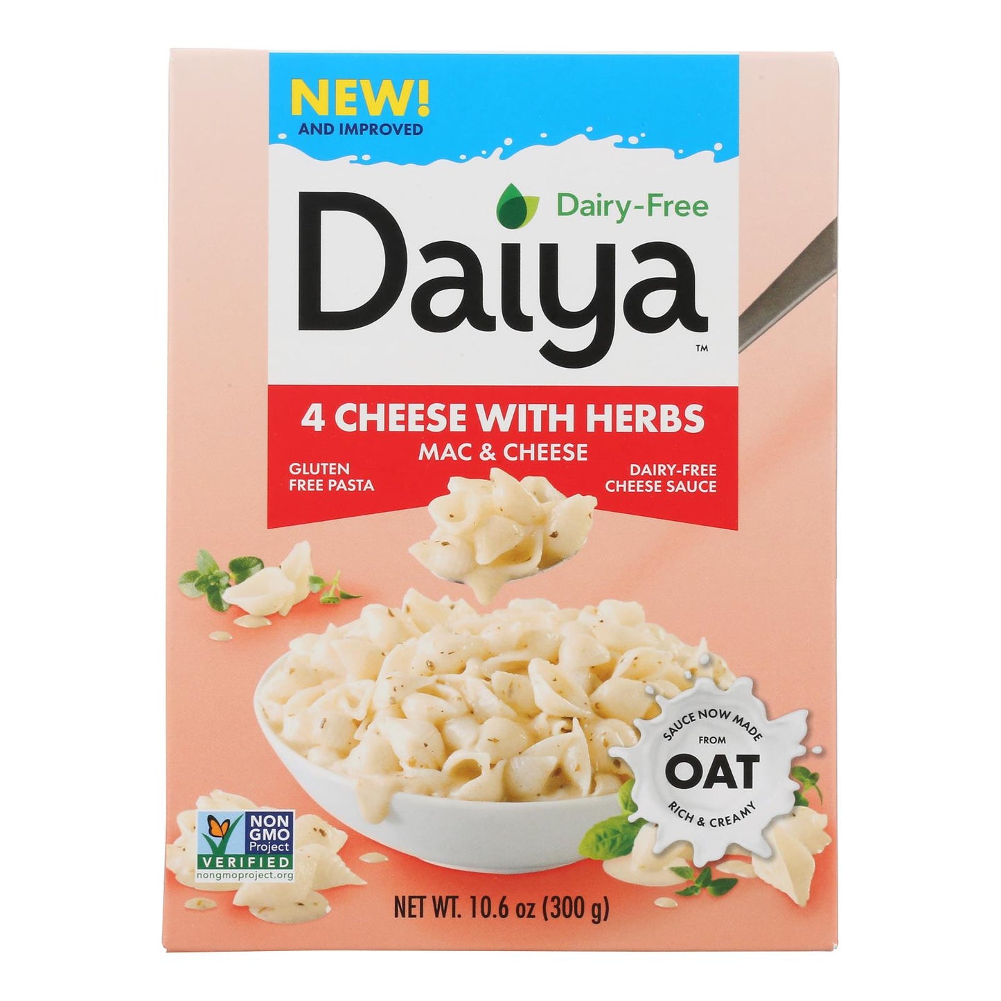 Daiya Foods - Cheezy Mac - Cuatro quesos con hierbas - Caja de 8 - 10,6 oz.
