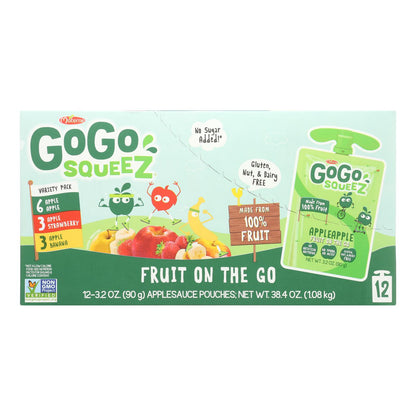 Gogo Squeez - Gogo Aplsce Variety Squeeze - Case Of 6 - 12/3.2oz