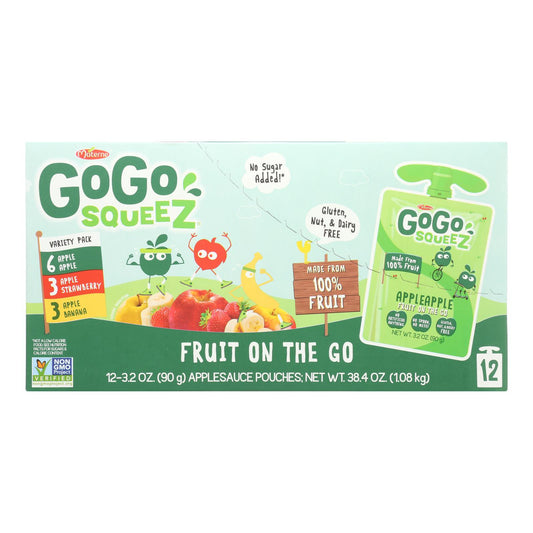 Gogo Squeez - Gogo Aplsce Variedad Squeeze - Caja de 6 - 12/3.2oz