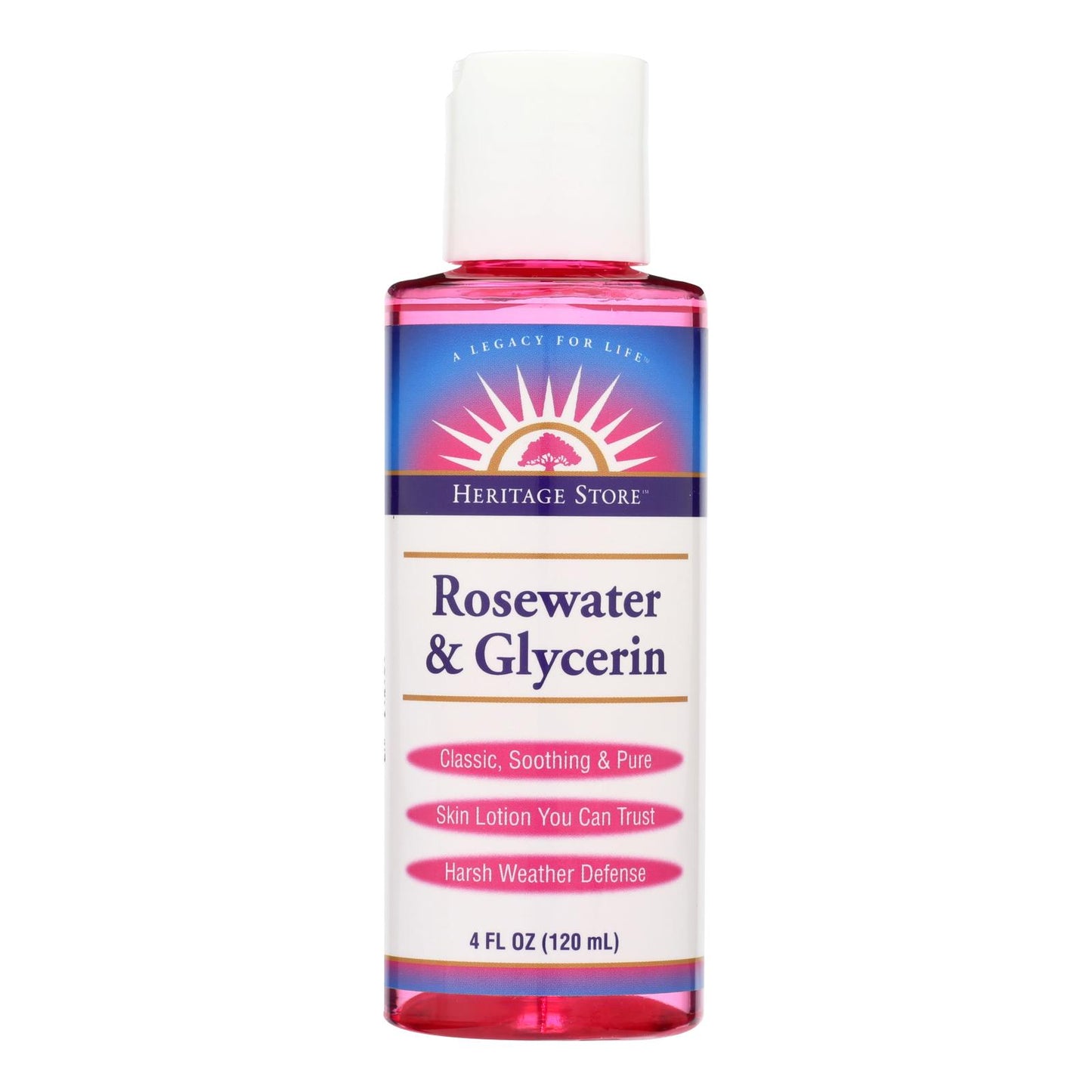 Agua de rosas y glicerina Heritage Products - 4 fl oz