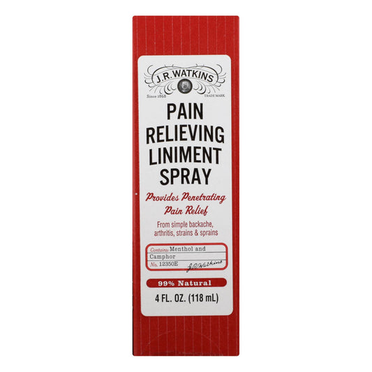 Linimento en aerosol para aliviar el dolor natural de Jr Watkins, 4,0 oz