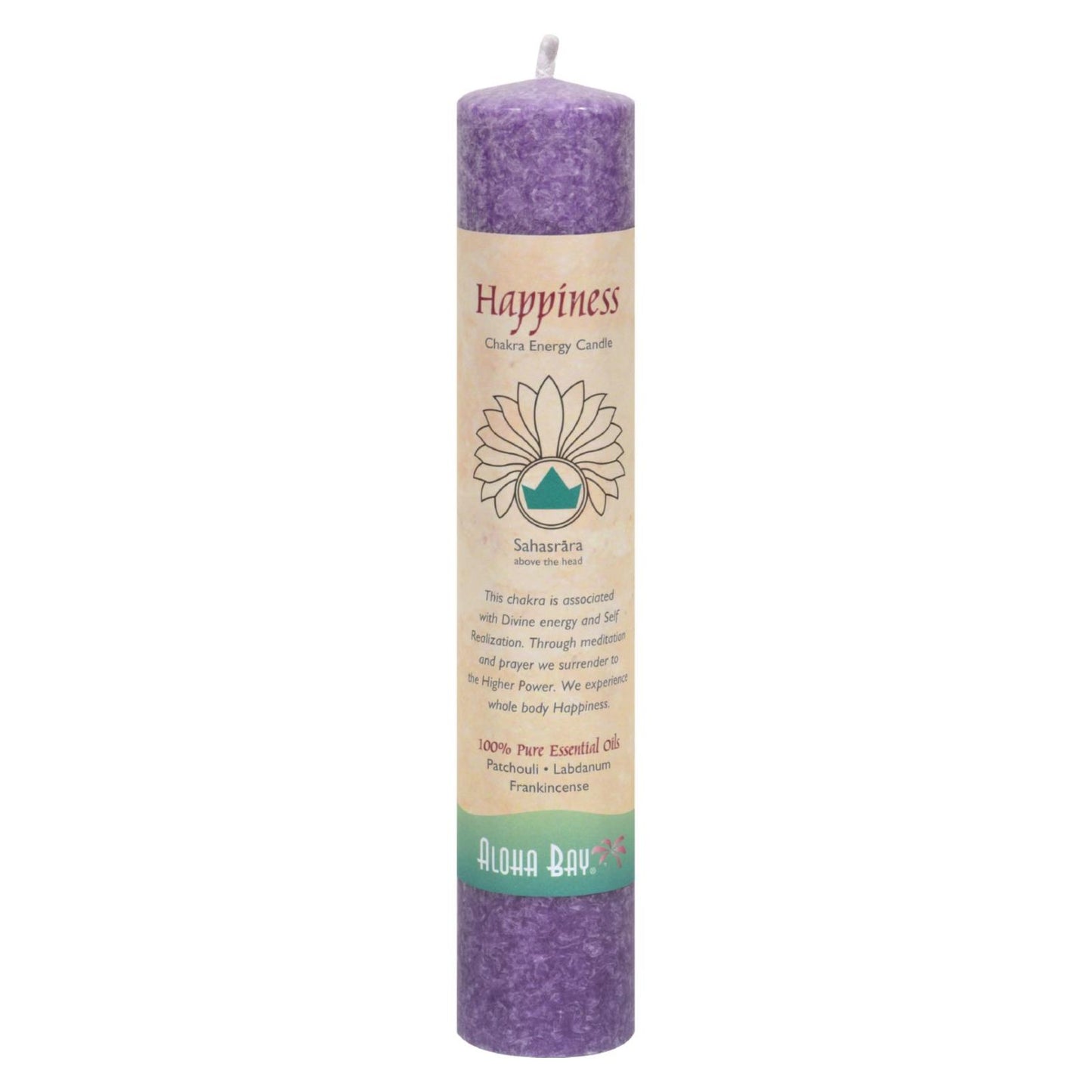 Aloha Bay - Chakra Energy Candle -sahasrara - 8"