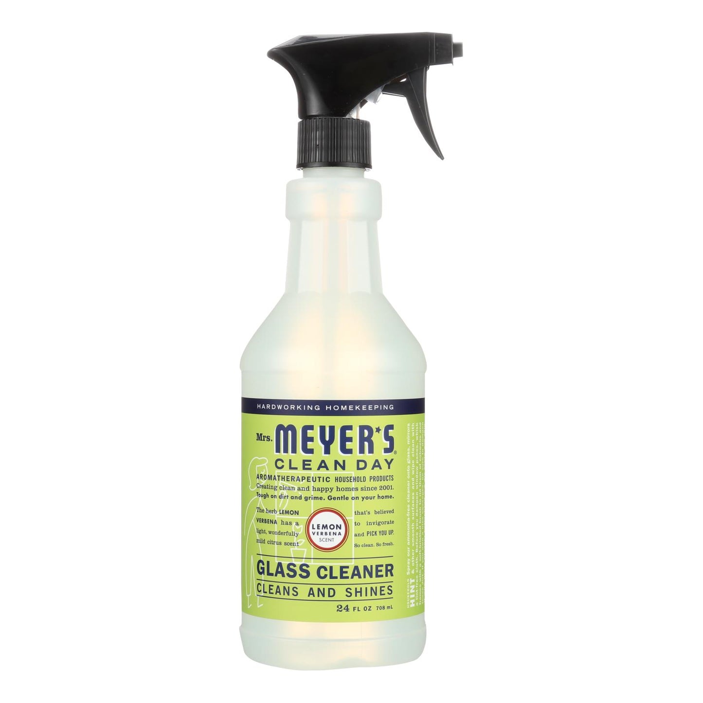 Mrs. Meyer's Clean Day - Limpiador de vidrios - Verbena de limón - Caja de 6 - 24 oz
