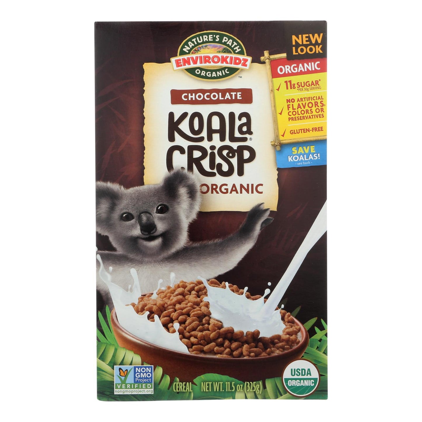 Envirokidz - Cereal orgánico - Koala Crisp - Caja de 12 - 11.5 oz.