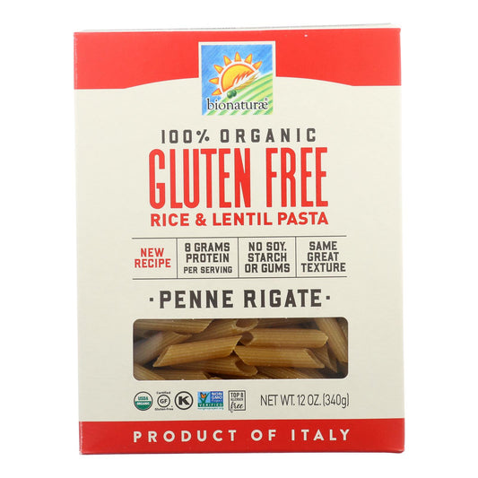 Bionaturae - Pasta Og1 Penne Riga G/f - Caja de 12-12 oz