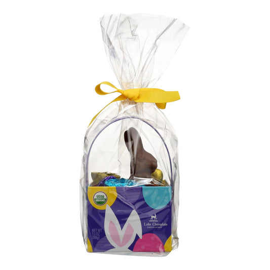 Chocolates Lake Champlain - Cesta de chocolate con forma de conejito - Caja de 8 - 7,2 oz