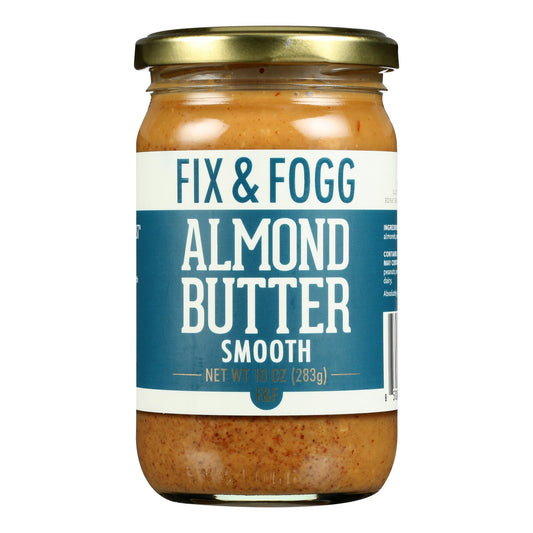 Fix &amp; Fogg - Mantequilla de almendras suave - Caja de 6-10 oz