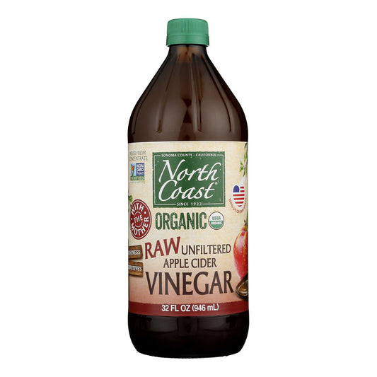 Costa Norte - Vinagre de sidra de manzana crudo - Caja de 6 - 32 Fz