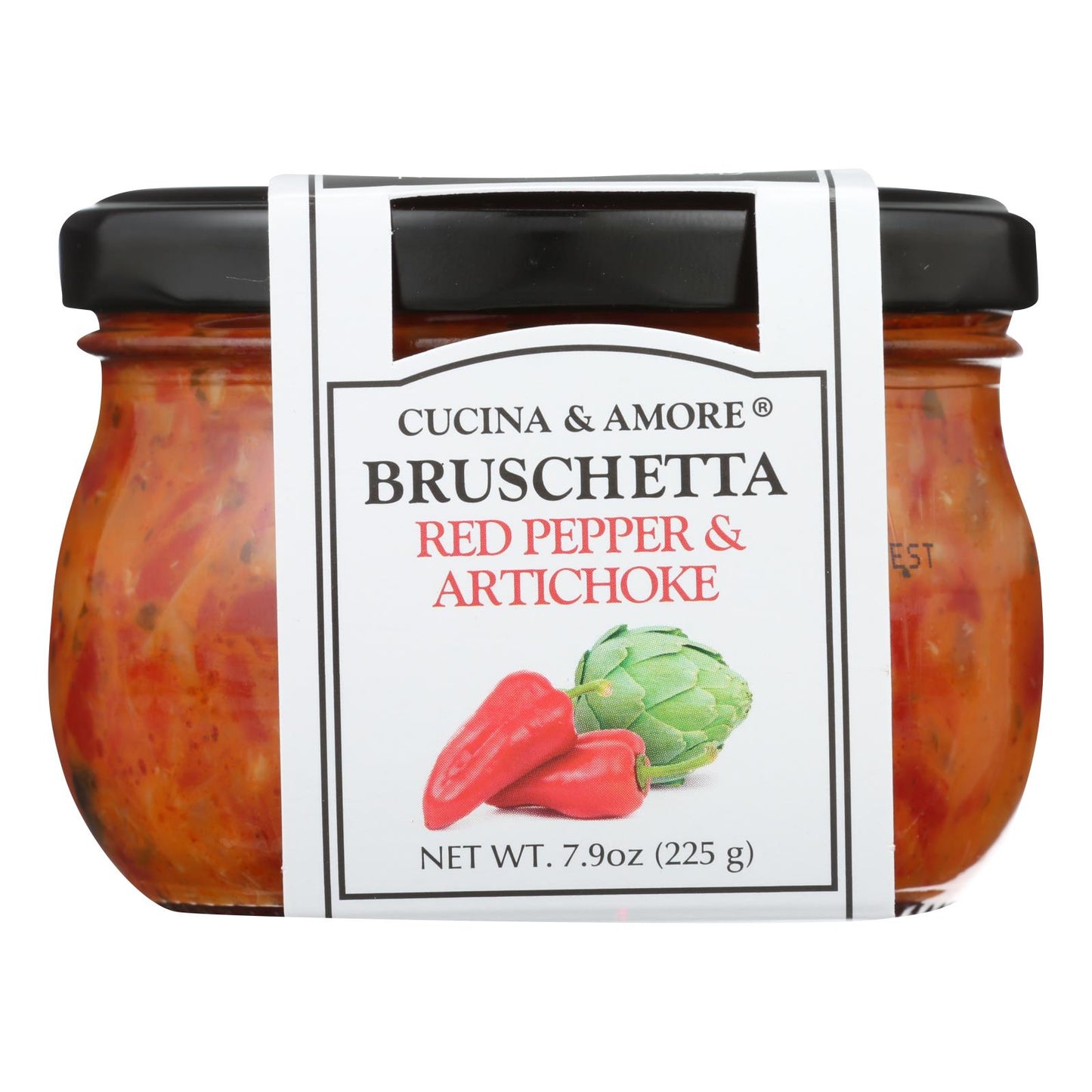 Cucina And Amore Bruschetta - Piquillo And Artichoke - Case Of 6 - 7.9 Oz.