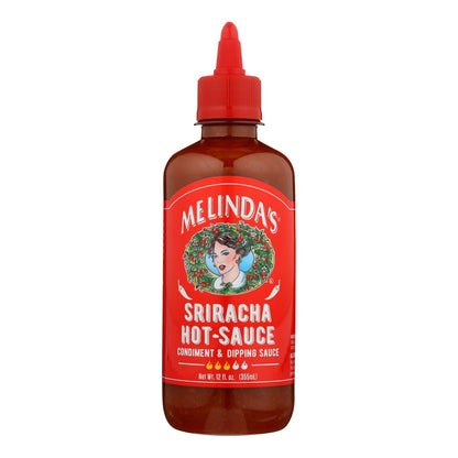 Salsa picante Srirach de Melinda's - Caja de 6 - 12 oz