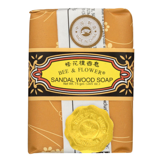 Bee And Flower Soap Sandalwood - 2.65 Oz - Case Of 12