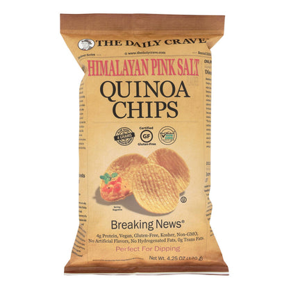 The Daily Crave - Quin Chips Himlyn Pink Salt - Caja de 8 - 4,25 oz