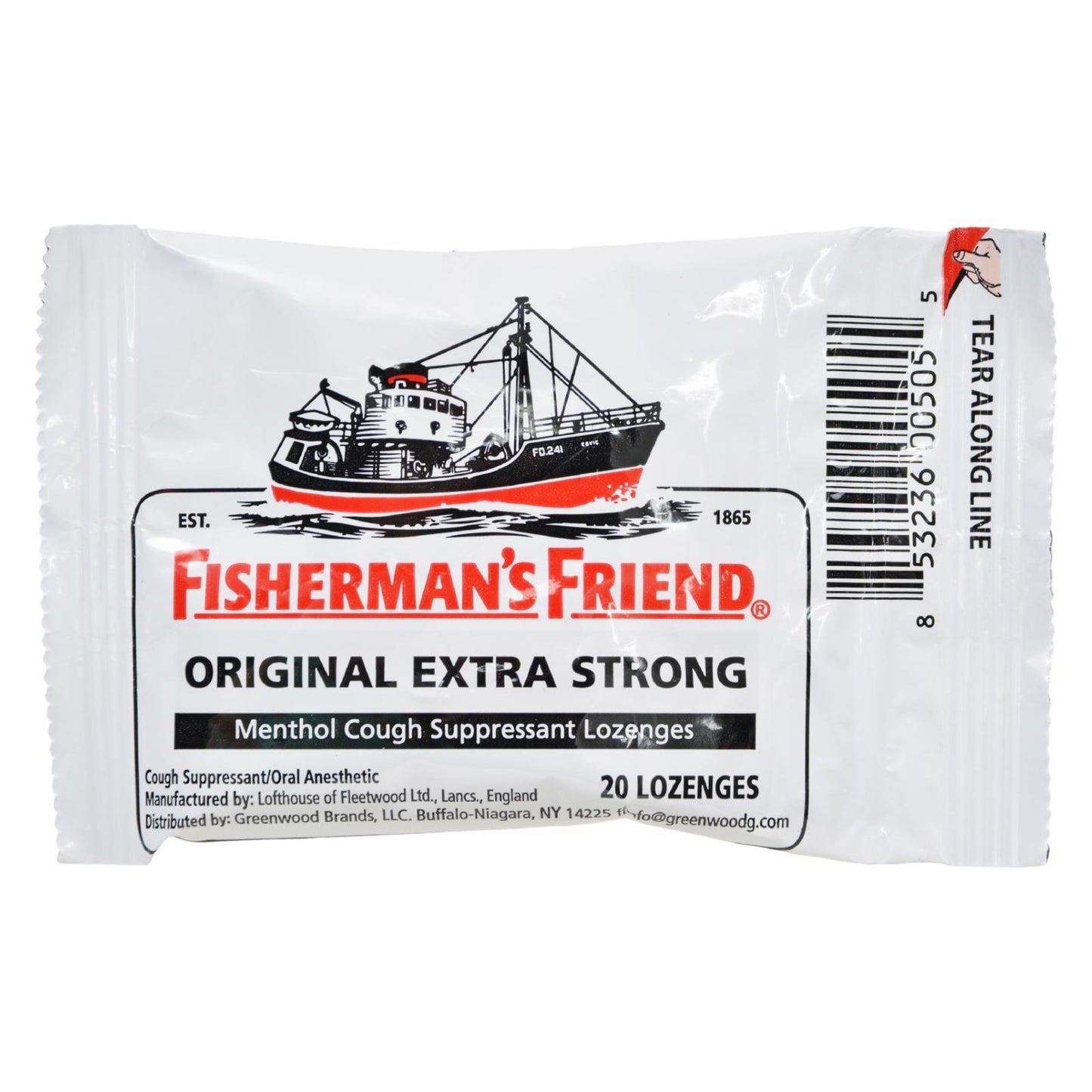 Pastillas Fisherman's Friend - Originales, extra fuertes - Dsp - 20 unidades - 1 caja