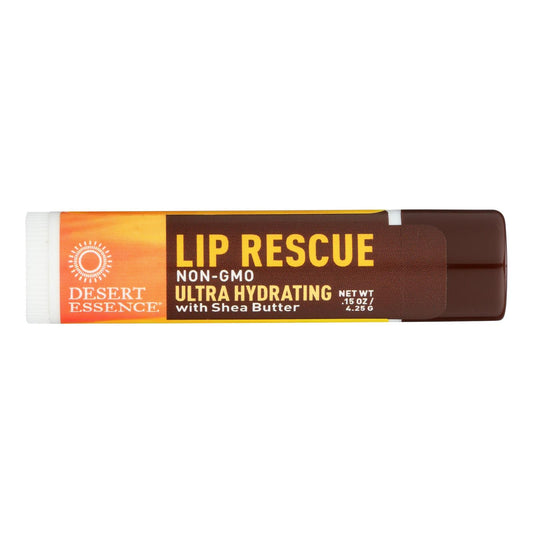 Desert Essence - Lip Rescue con manteca de karité - 0,15 oz - Caja de 24
