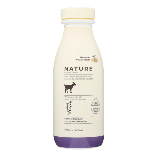 Nature By Canus - Espuma de baño de leche de cabra Lvndr - 27,1 fl oz