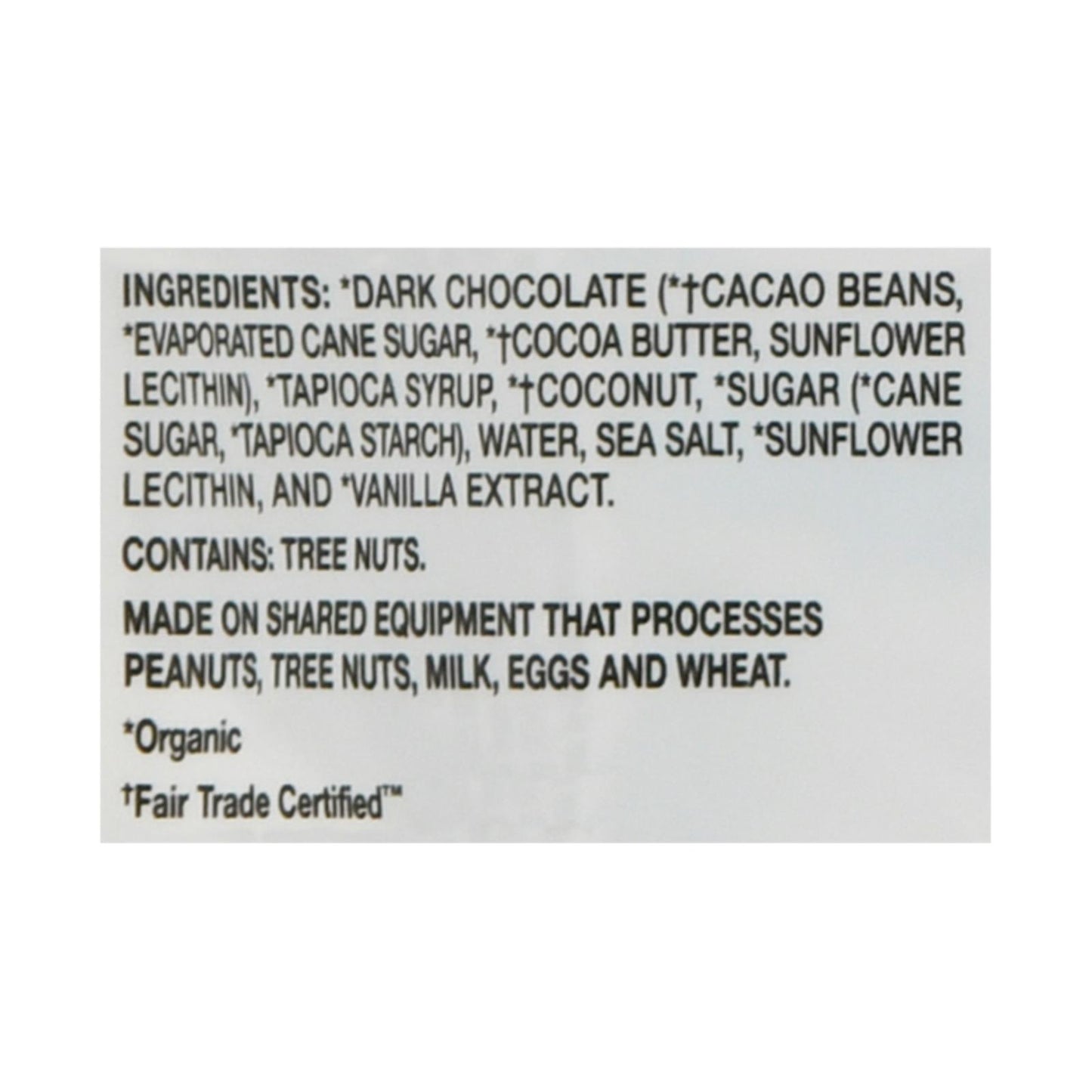 Ocho Candy - Mini sobre de coco - Caja de 12 - 3,5 oz