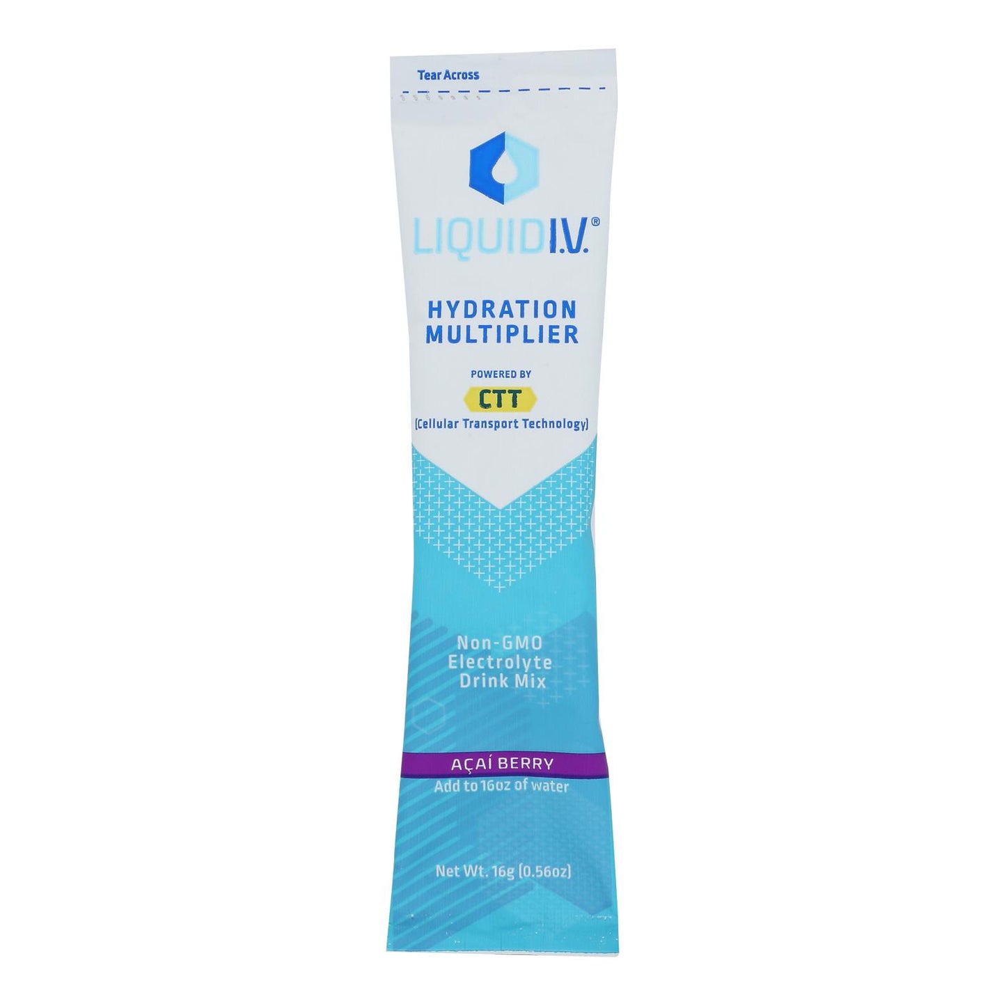 Liquid Iv - Mezcla para bebida con sabor a baya de acai - Caja de 8 - 0,56 oz