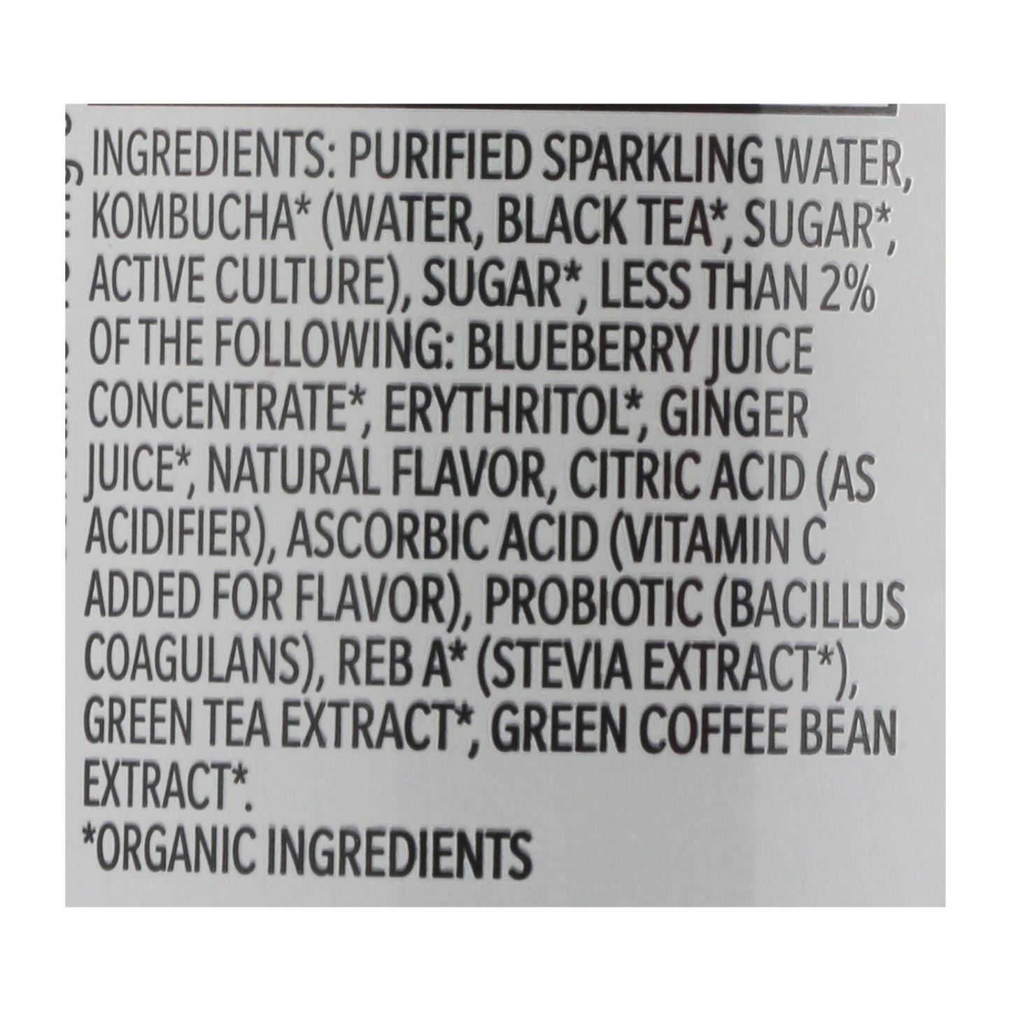 Bebida gaseosa de kombucha orgánica Koe Kunbucha - Caja de 12 - 12 Fz