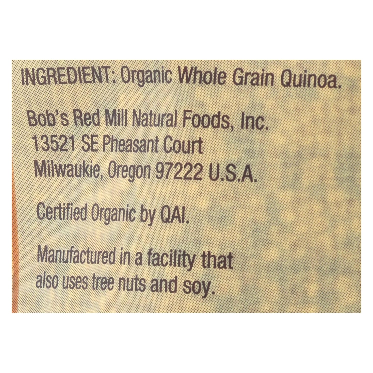 Quinoa tricolor de grano entero orgánica de Bob's Red Mill - Caja de 4 - 26 oz