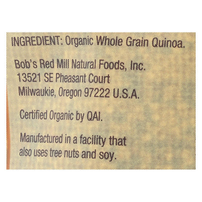 Quinoa tricolor de grano entero orgánica de Bob's Red Mill - Caja de 4 - 26 oz