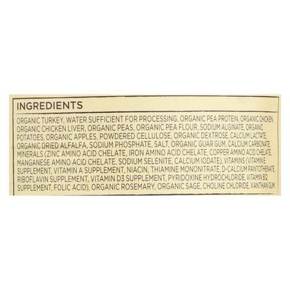 Alimento orgánico para perros adultos Castor and Pollux - Pavo y pollo picados - Caja de 12 - 12,7 oz.