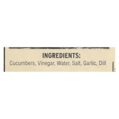 Pickles de McClure: encurtidos enteros con ajo y eneldo, caja de 6, 32 oz