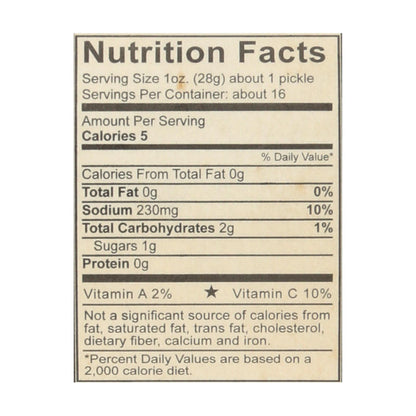 Pickles de McClure: encurtidos enteros con ajo y eneldo, caja de 6, 32 oz